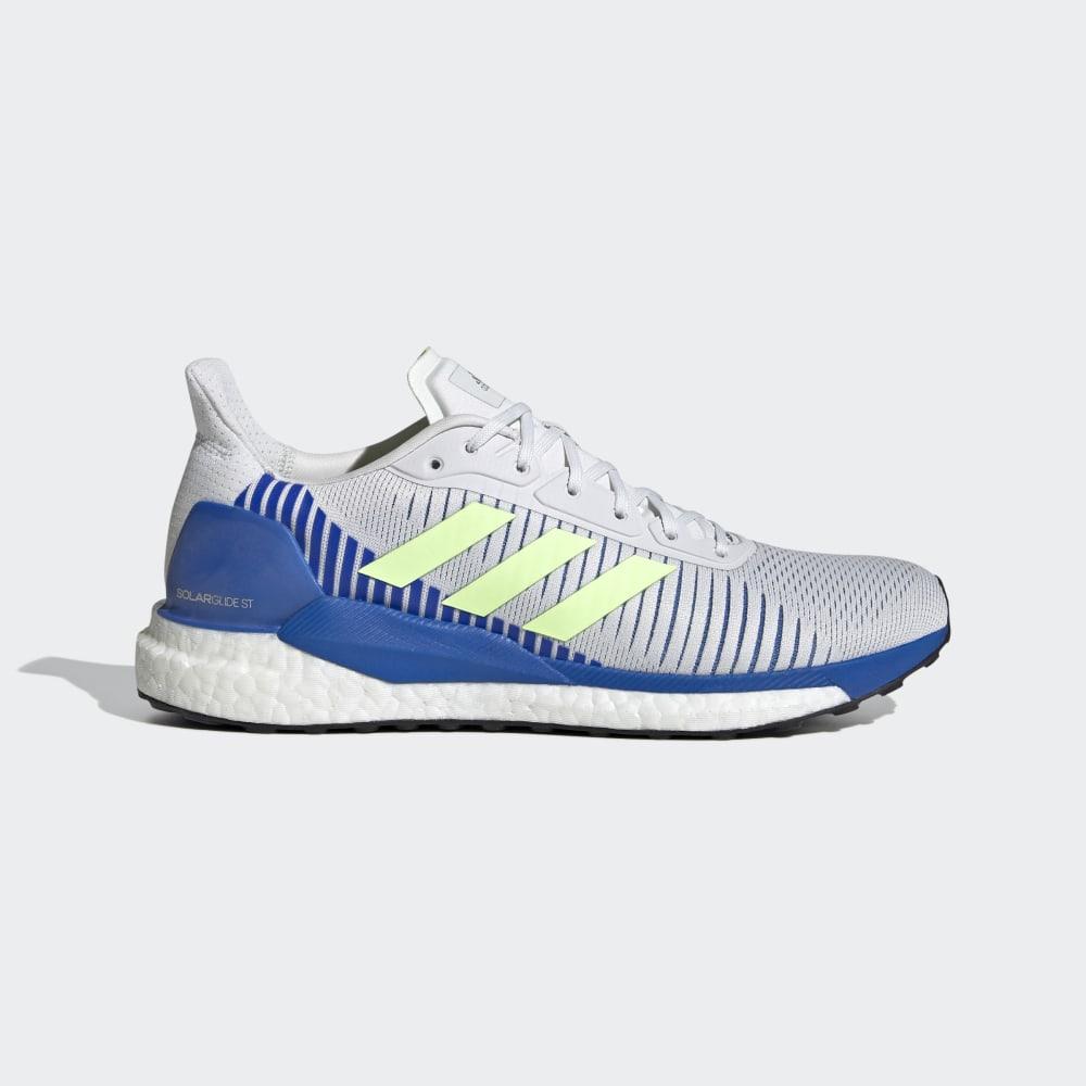 Adidas Men's Solar Glide ST 19 Running Shoes White/Green/Blue Ireland EE4291